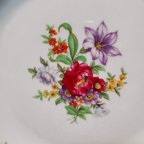 Wawel Coupe Soup Bowl in the Meissen Flower design, made in Poland - Picture 2 of 8